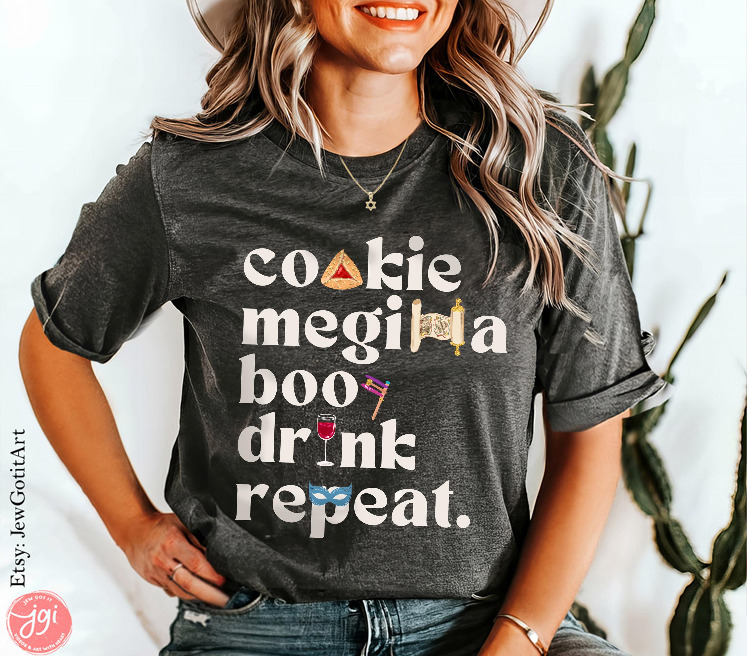 Purim T-Shirt Costume Sweatshirt Shirt Israeli Artist Jewish Gift Israel Apparel Sweater Am Yisrael Chai Purim Costume Megillah Hamantaschen