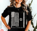 USA & Israel Tshirt, Unisex shirt graphic tee shirt israel Art jewish, jewish gift Israelite Israeli Pride, Proud Jew Stars Stripes America