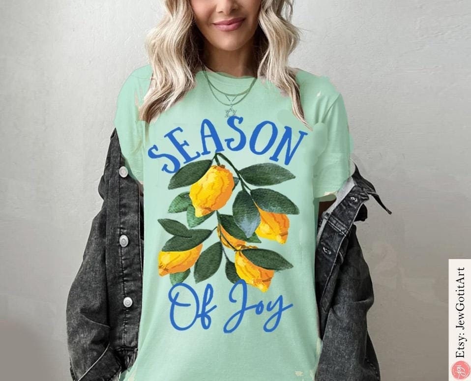 Etrog Sukkot Shirt Unisex Rosh Hashanah Israeli Artist tshirt Sweatshirt Sukkah Feast of the Tabernacle Decoration gift kid Jewish Holiday