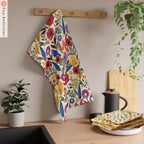 Personalized Passover Matzah Cover Set & Afikomen Set Kalanit Israel Table Runner Jewish Art Gift Customized Pesach Table Decor Seder Table